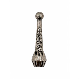 Bolo Tip, Antique Silver, 10pcs (32 x 9mm, 4.5mm Hole)