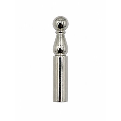 Bolo Tip, Antique Silver, 10pcs (27 x 5mm, 4.5mm Hole)