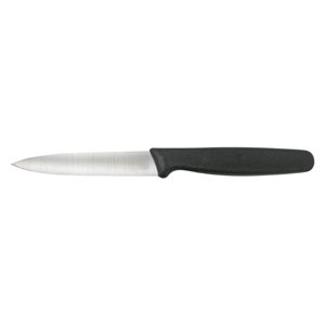 3-1/4" Straight Paring Knife (Black Handle)