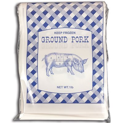 Ground Pork Freezer Bags, 1 Lb - (100/Pkg)