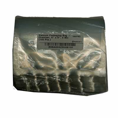 Vacuum Packaging Bag - Chamber - 6" x 9", 4 Mil (100 Pieces)