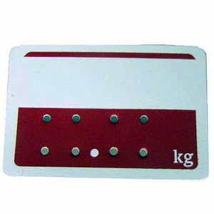 Red and White Deli Tags (Kg)