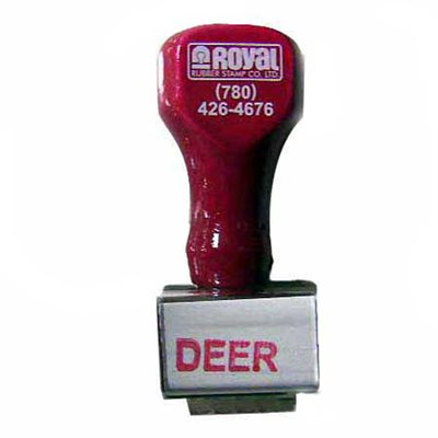 Rubber ID Stamp - Deer
