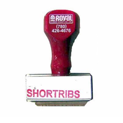 Rubber ID Stamp - Short Ribs