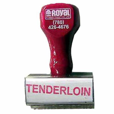 Rubber ID Stamp - Tenderloin