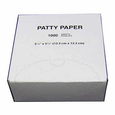 Non-Stick Patty Paper (5-1/4" x 5-1/4")