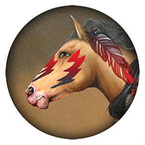 Cabochon - 1" Horse With Face Paint