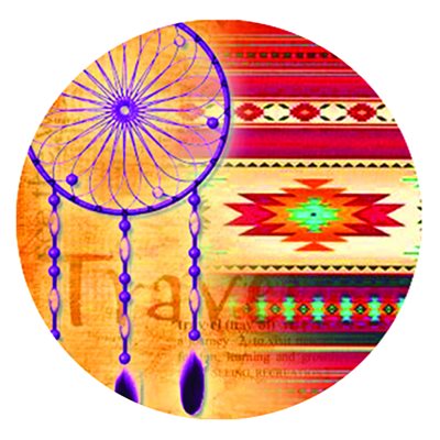 CAB24 - 1'', Assorted Patterns With Dream Catcher - Style 7