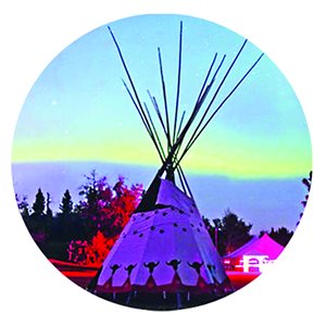 CAB27 - 1'', Tipi With Northern Lights - Style 3