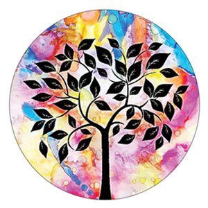 Cabochon - 1" Tree Of Life - Rainbow