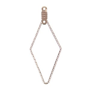 Diamond Earring Loop (18 x 42) Silver (100 Pieces/Package)