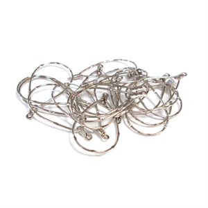 Oval Earring Loop - Silver (Medium)