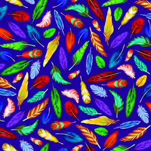 Feathers Pattern #28294 - Purple