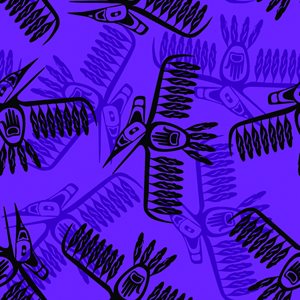 Thunderbirds Fabric - Purple