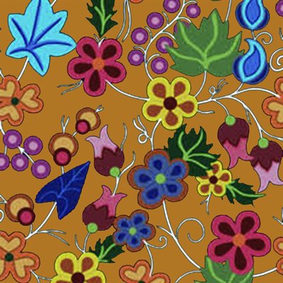 Fabric - Native Floral (Tan)