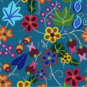 Fabric - Native Floral (Teal)