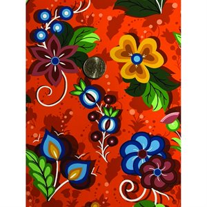 Fabric - Native Floral (Sg#3) - Orange