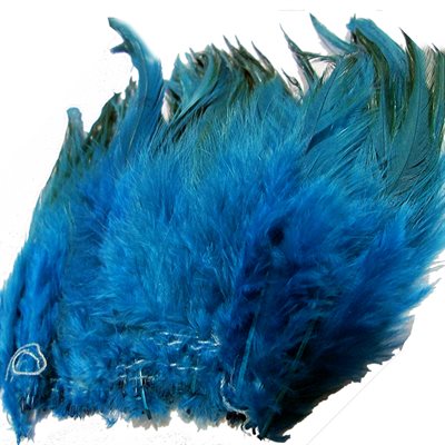 Hackle Feathers (6"+) Turquoise (1 oz)