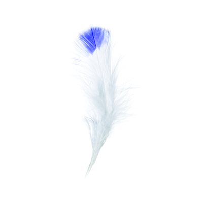 Marabou Fluffs - Blue/White