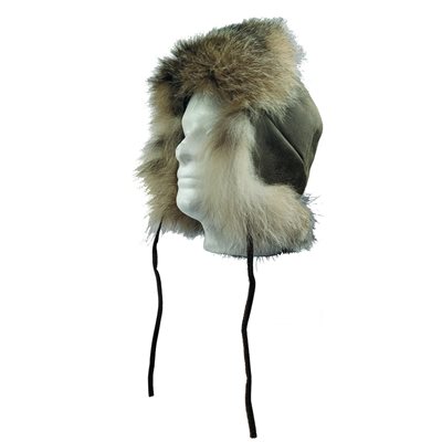 Fur Hat Antique W/ Lynx Fur - M