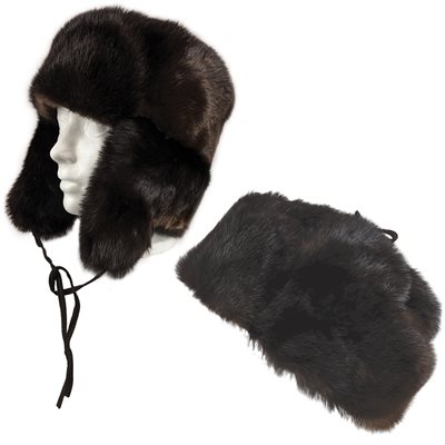 Fur Hat, Otter - 3 Extra Large