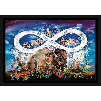 Framed Plaque - Metis People (12X18)