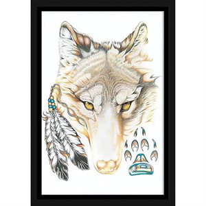 Framed Plaque - Wolfy (8X10)