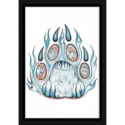 Framed Plaque - The Wolf Pack Ii (12X18)