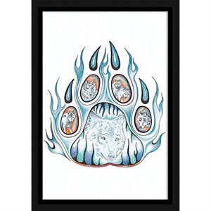 Framed Plaque - The Wolf Pack Ii (12X18)
