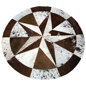 Round Cowhide Rug Small (#01)