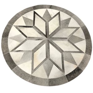 Round Cowhide Rug Small (#06)