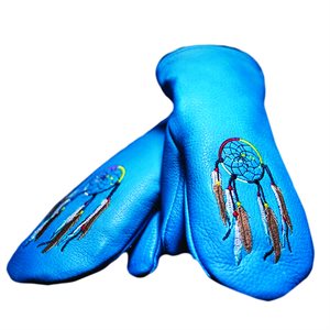 Deer Mitts - Turquoise W/Cuff & Dream Catcher
