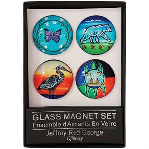 Glass Magnet Set - Jeffrey Red George