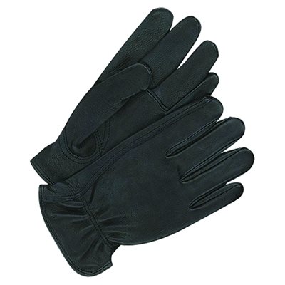 Deerskin Leather Gloves - Men's, Black, Unlined (X-Large)