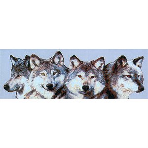Cross Stitch Kit - Pack Of Wolves