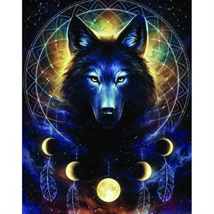 Diamond Painting Kit - Lunar Wolf