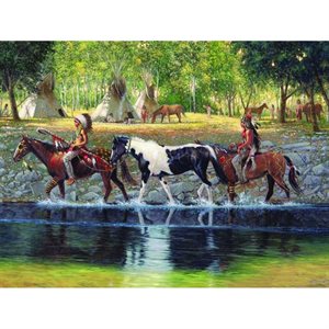 Diamond Painting Kit 30 x 40 - Na & Their Horses