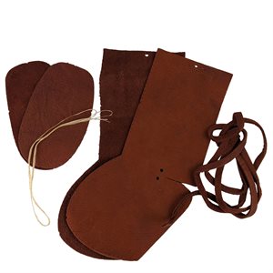 Infant Moccasin Kits w/Deer Leather - Tobacco