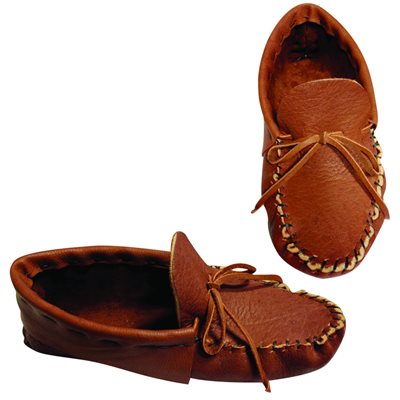 Adult Moccasin Kits w/Moose Leather - Tobacco (10)