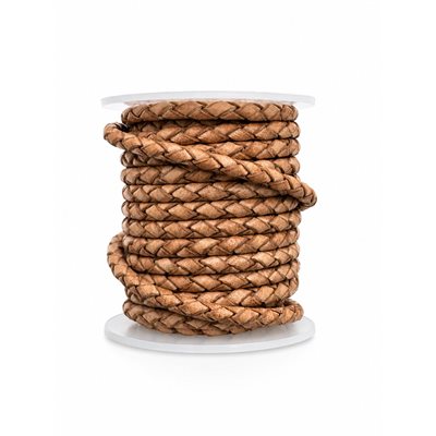 Braided Cord, Natural, 5 Mtrs (4mm)