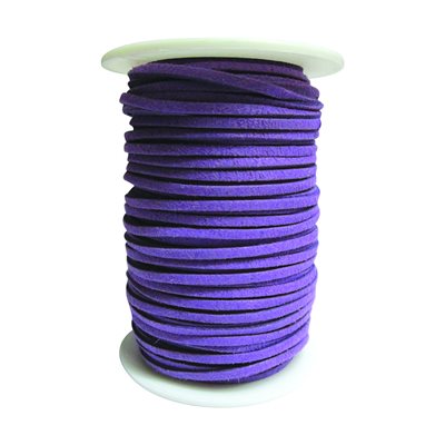 Faux Suede Lace - Purple