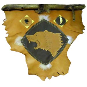 Wall Hanging - Bear Accented With Fur and Claws