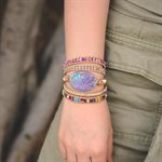 Bracelets - Purple & Turquoise Jasper Wrap