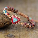 Bracelets - Imperial Jasper Heart 