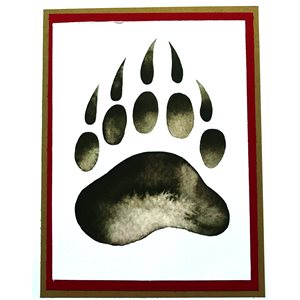 Handmade Card - Bear Paw