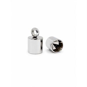 End Caps - Silver 7.5mm (25/Package)