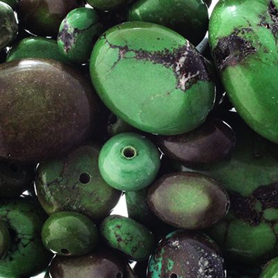 Healing Stones - Green/Black