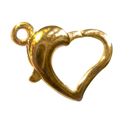 Heart Lobster Clasp - Gold