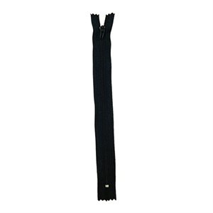 Plastic Zipper 9", Black