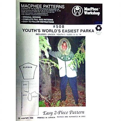 World's Easiest Parka For Youth Pattern